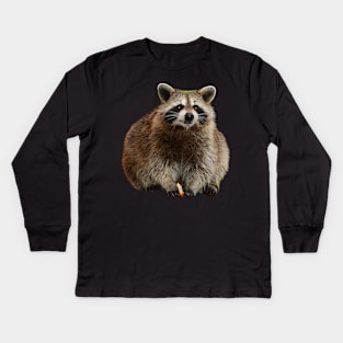 Fat Raccoon Kids Long Sleeve T-Shirt